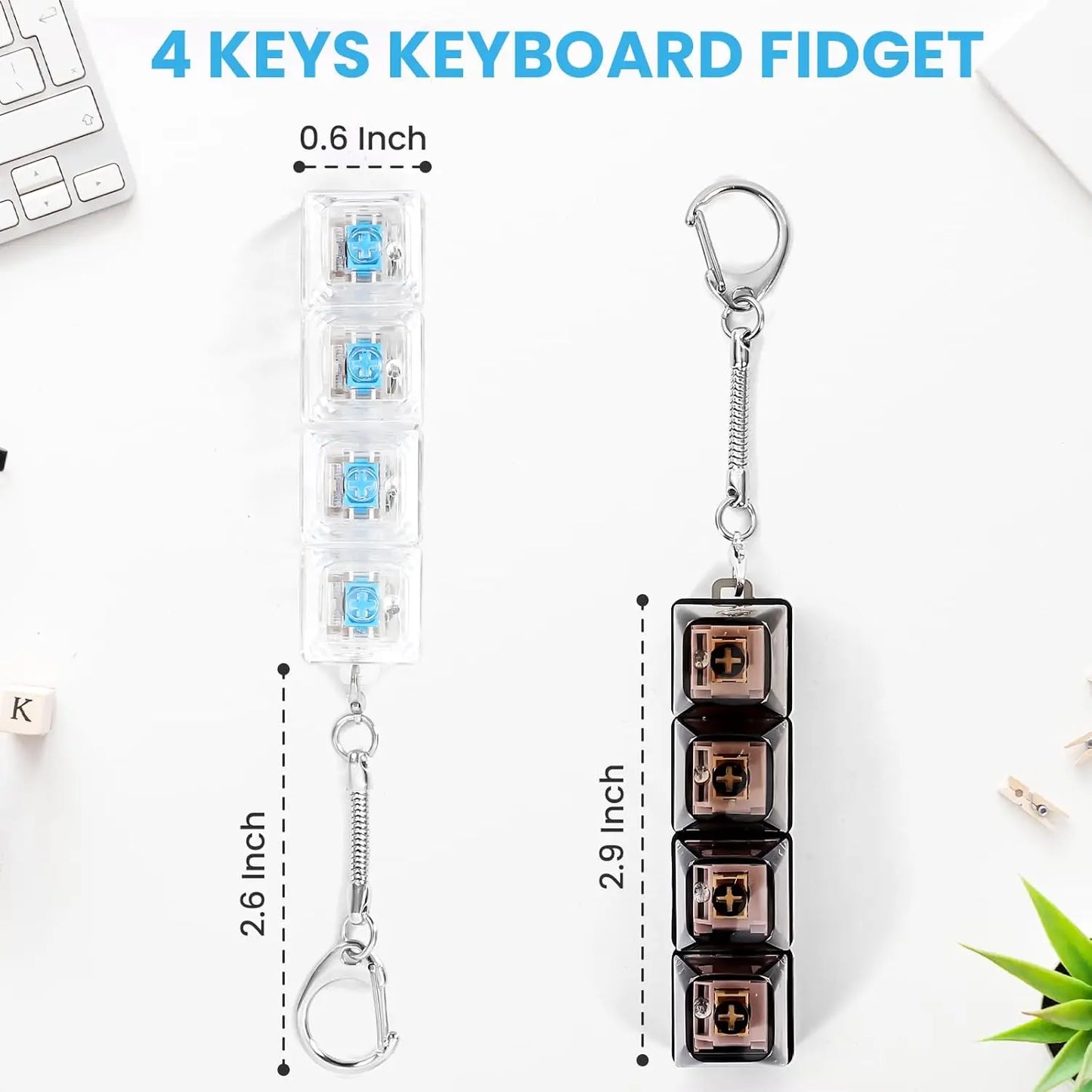 4-Finger Keyboard Fidget Toy